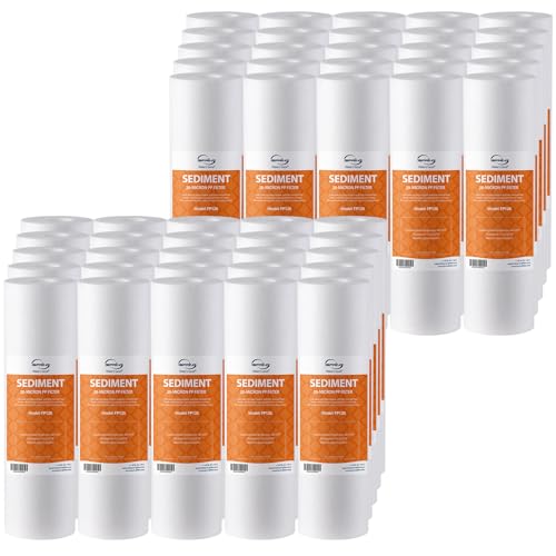 FP120X50 10"x2.5" Universal Sediment Water Filter Replacement Cartridges (50 Count)