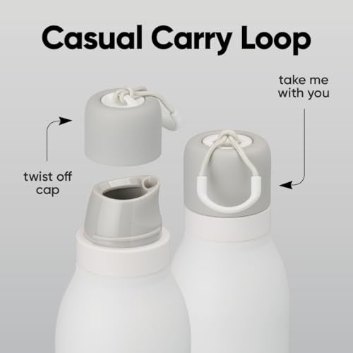 FreeSip Twist Stainless Steel Water Bottle 24 oz High Noon