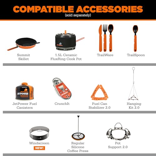 Flash 1.0L Portable Fast Boil Stove for Camping and Backpacking with 1