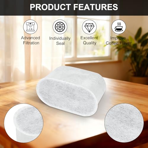 Activated Carbon Coffee Water Filter Inserts for Ninja Luxe Cafe ES601 (12 Count)