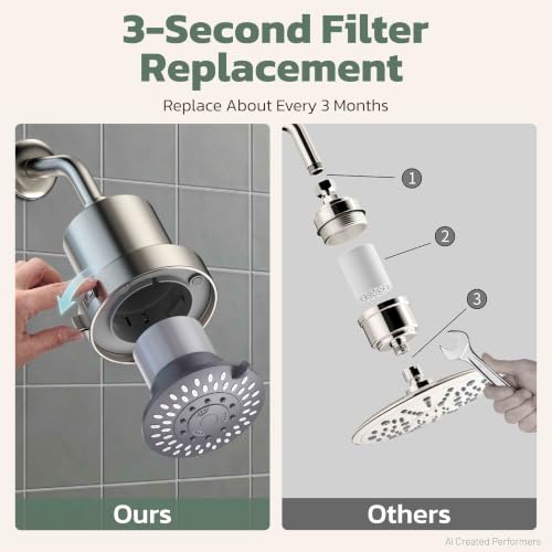 High Pressure Filtered Shower Head