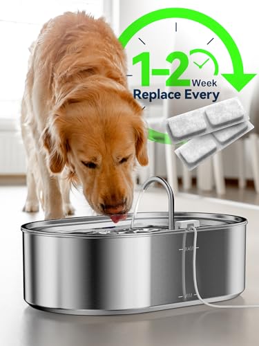 3.4Gal Dog Water Fountain for Large Dogs (6 Count)
