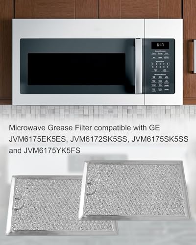 2 Pcs Microwave Grease Filter Fit for GE JVM6175EK5ES JVM6172SK5SS