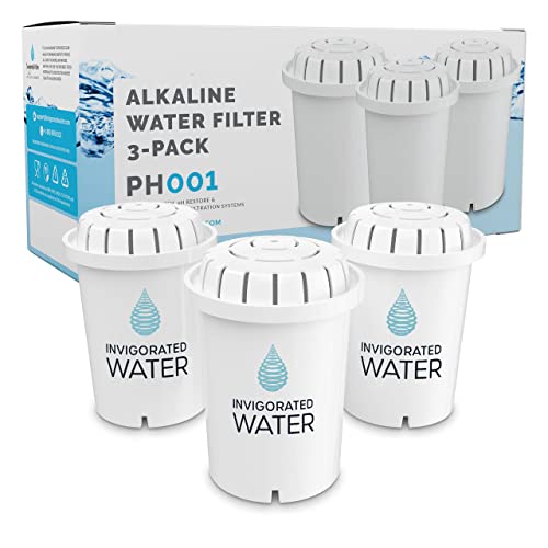 PH001 White Alkaline Water Filter Replacement (3 Count)