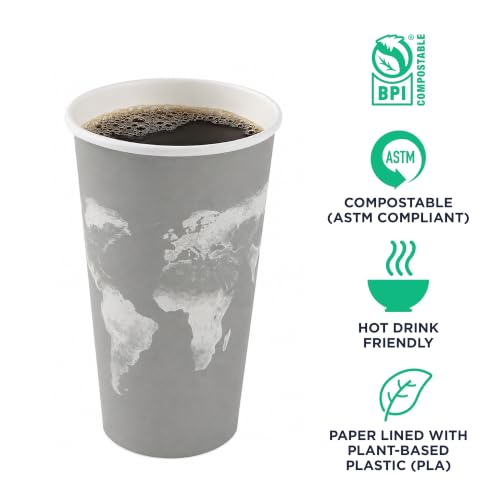 World Art Disposable Coffee Cups (50 Count)