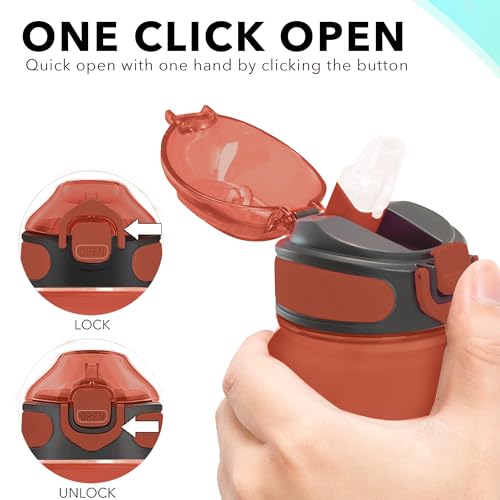 32 oz Drinking Water Bottle with Times to Drink and Straw