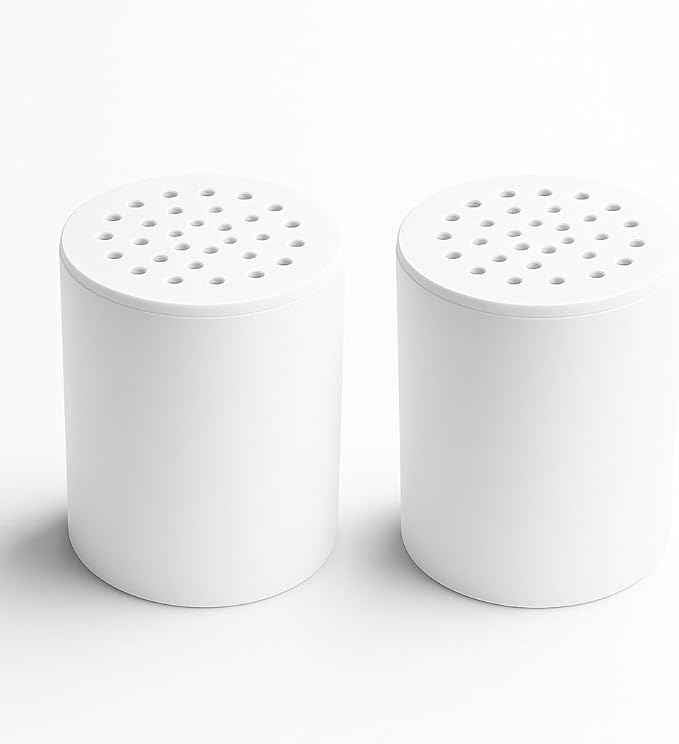 Boostar Shower Filter Replacement Cartridge – High Output 2-Pack, Compatible with SF100 & SF220 Shower Filters, Reduces Chlorine & Chemicals, Restores pH Balance, Improves Skin, Hair & Nails