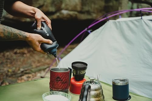 Peak Series Collapsible Squeeze Bottle Water Filter System BPA Free