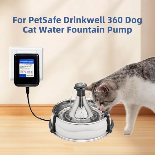 12V AC Adapter Compatible with PetSafe Drinkwell 360 Water Fountain