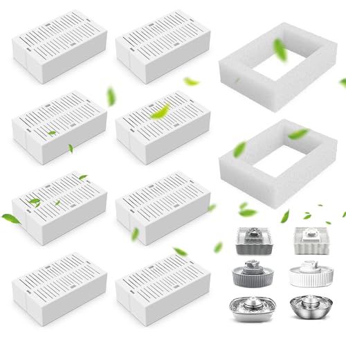 8 Pack Ceramic Cat Fountain Filter Replacement (8 Count)