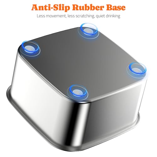 Stainless Steel Dog Water Bowl No Spill