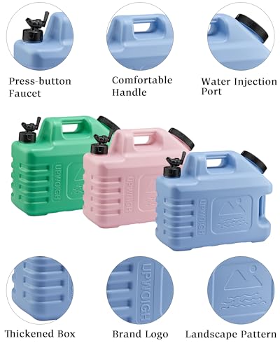 3.5 Gallon Camping Water Jug with Spigot (3 Count)