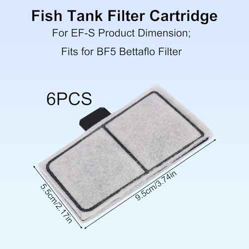 5pcs Filter Cartridges Compatible with Topfin Top Fin EF