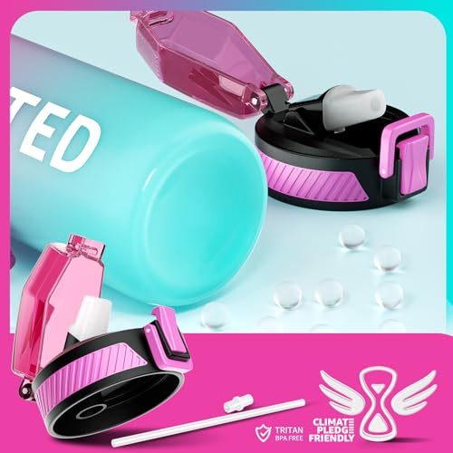 Water Bottle with Straw
