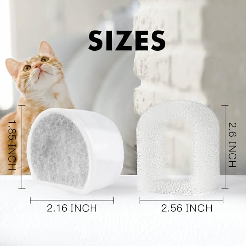 8 Pack Cat Water Fountain Filters Replacement (8 Count)