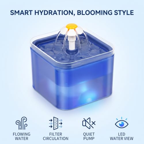 2 Pcs Yellow Pet Water Fountain Nozzle Replacement Yellow Flower for Head for Cat Fountain Automatic Drinking Water Dispenser pet Water Fountain Attachment for Cats