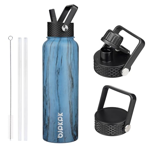 40oz Insulated Water Bottle with Straw Lid