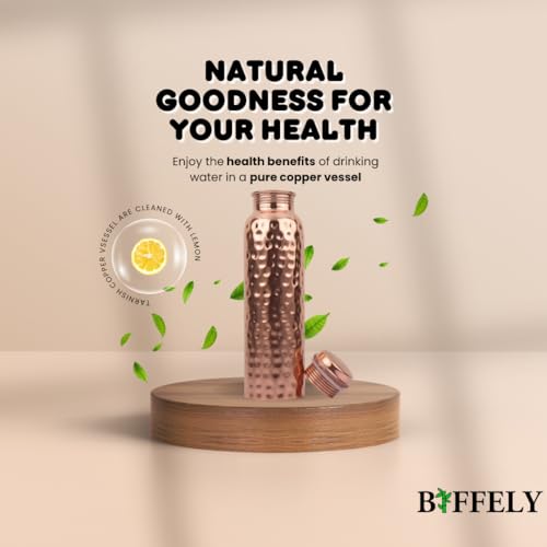 100% Pure Copper Water Bottle for Drinking