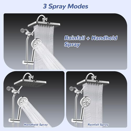 Upgraded cUPC Certified 13'' Shower Head Combo