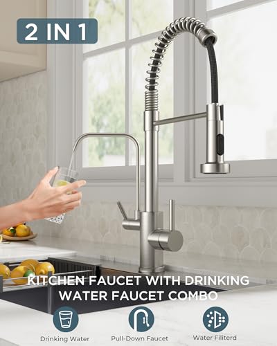 Kitchen Faucet with Purfied Water Filter