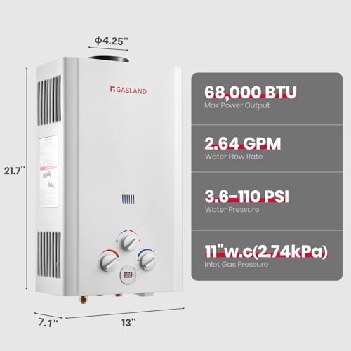 BE264 Propane Water Heater Outdoor