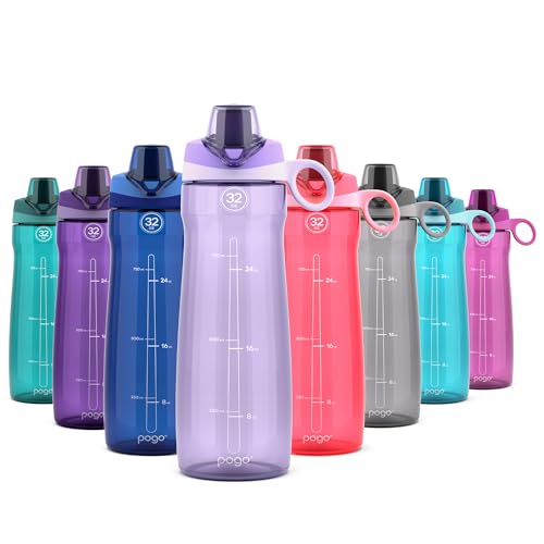 32oz Plastic Water Bottle with Chug Lid and Carry Loop