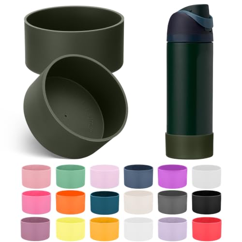 2PCS Silicone Boot for Owala FreeSip Water Bottle 24oz (2 Count)
