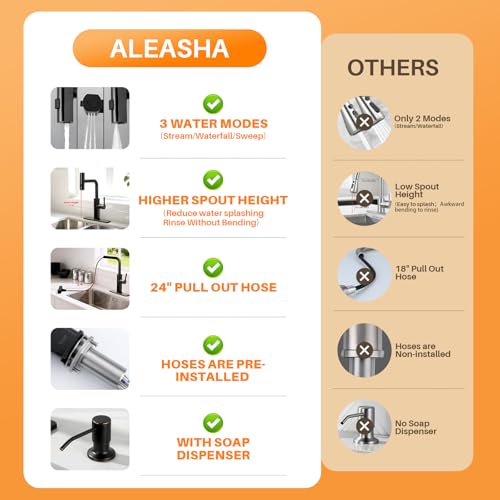 Kitchen Faucet with Pull Down Sprayer