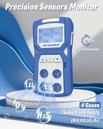 Gas Detector 4 Gas Monitor for H2S