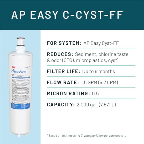3M Aqua Pure Under Sink Full Flow Replacement Cartridge AP Easy C