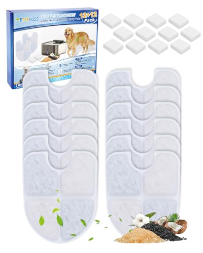 12+12 Pack Filters Compatible with FEELNEEDY 3 Gal (24 Count)