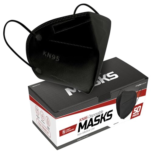 KN95 Black Face Masks (50 Count)