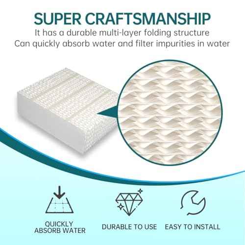 EP9800 1043 Super Wick Humidifier Replacement Filter Evaporative for AIRCARE EP9700 EP9500 SS390DWHT 821000 826000 826800 Bemis Space Saver 800 Series Essick Air EP9R