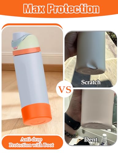 2PCS Silicone Boot for Owala FreeSip Water Bottle 24oz (2 Count)