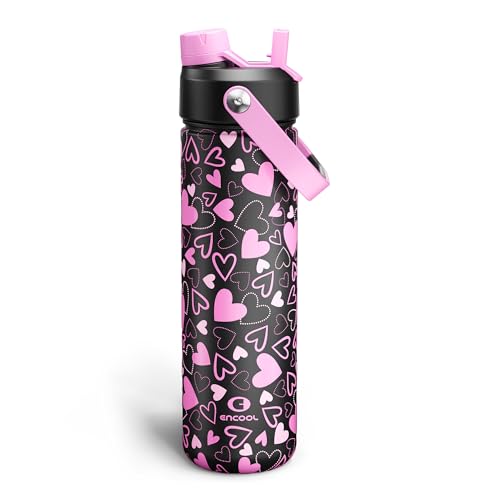 Insulated Water Bottle with Straw Stainless Steel Water Bottle