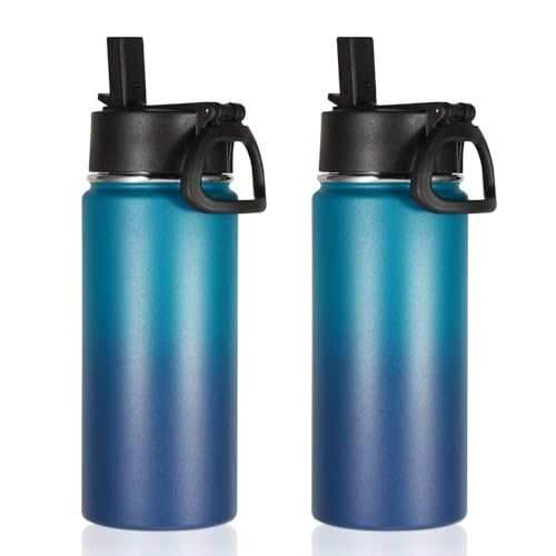 16 OZ Kids Water Bottle Bulk 2 Pack (2 Count)