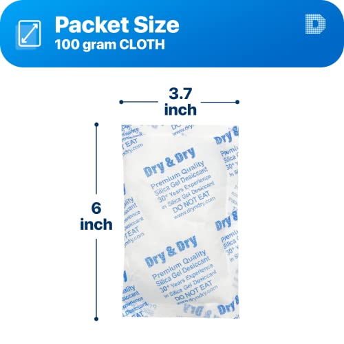 100 Gram [30 Packets] Silica Gel Packets Desiccants