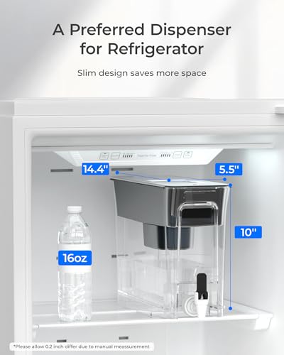 WFD-40L-A Water Filter Dispenser, Alkaline Filtration, Black