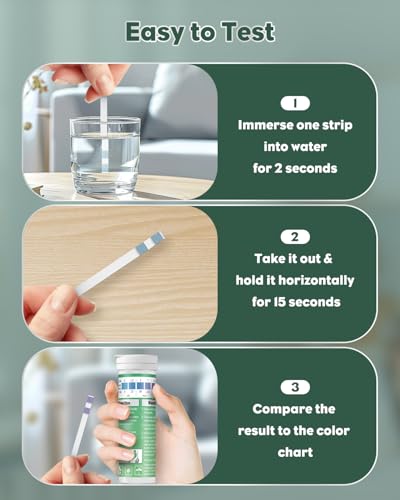 200 Strips Hard Water Test Kit for Calcium & Magnesium