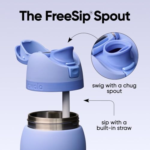 FreeSip Stainless Steel Water Bottle 40 oz Out of the Blue