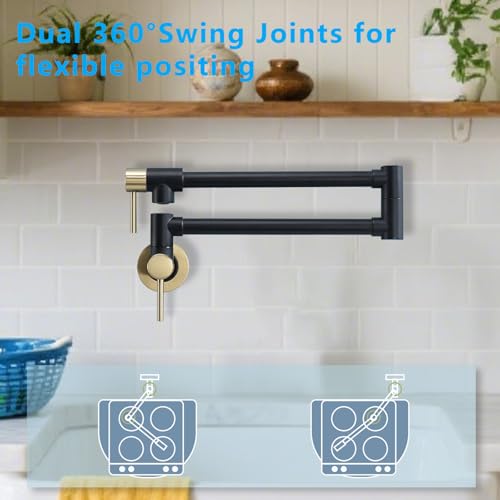 Brass Pot Filler Faucet Wall Mount