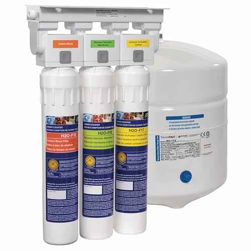 3 Stage RO Under Counter Water Filtration System 3 Gal Tank