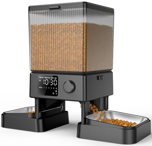 Automatic Cat Feeder for 2 Cats Pets