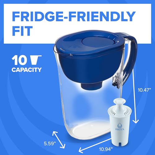Large Water Filter Pitcher for Tap and Drinking Water with SmartLight Change Indicator