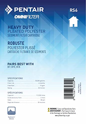 Pentair OMNIFilter RS6 Sediment Water Filter