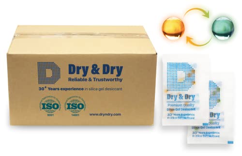 2 Gram [6000 Packets] Orange Indicating Silica Gel Packets Desiccants Silica Packets (6000 Count)