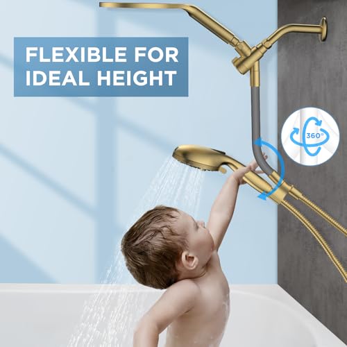 Dual Handheld Shower Head Combo