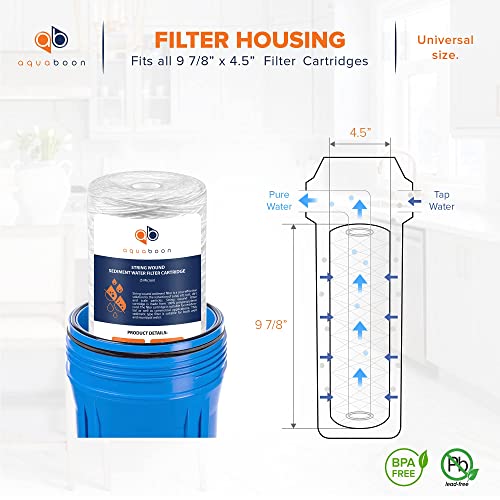 5 Micron Water Filter 10 x 4.5 inch (2 Count)