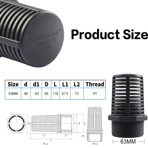 2 Inch Threaded Suction