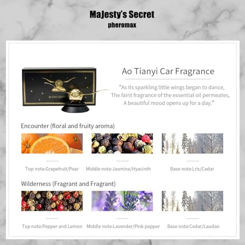 MAJESTY`S SECRET PHEROMAX Solar Car Air Freshener Diffuser